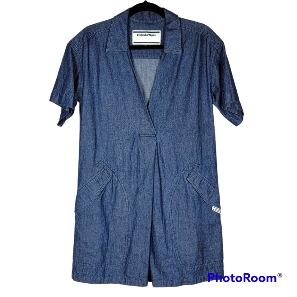 Onitsuka Tiger Denim Shirt Dress SZ M